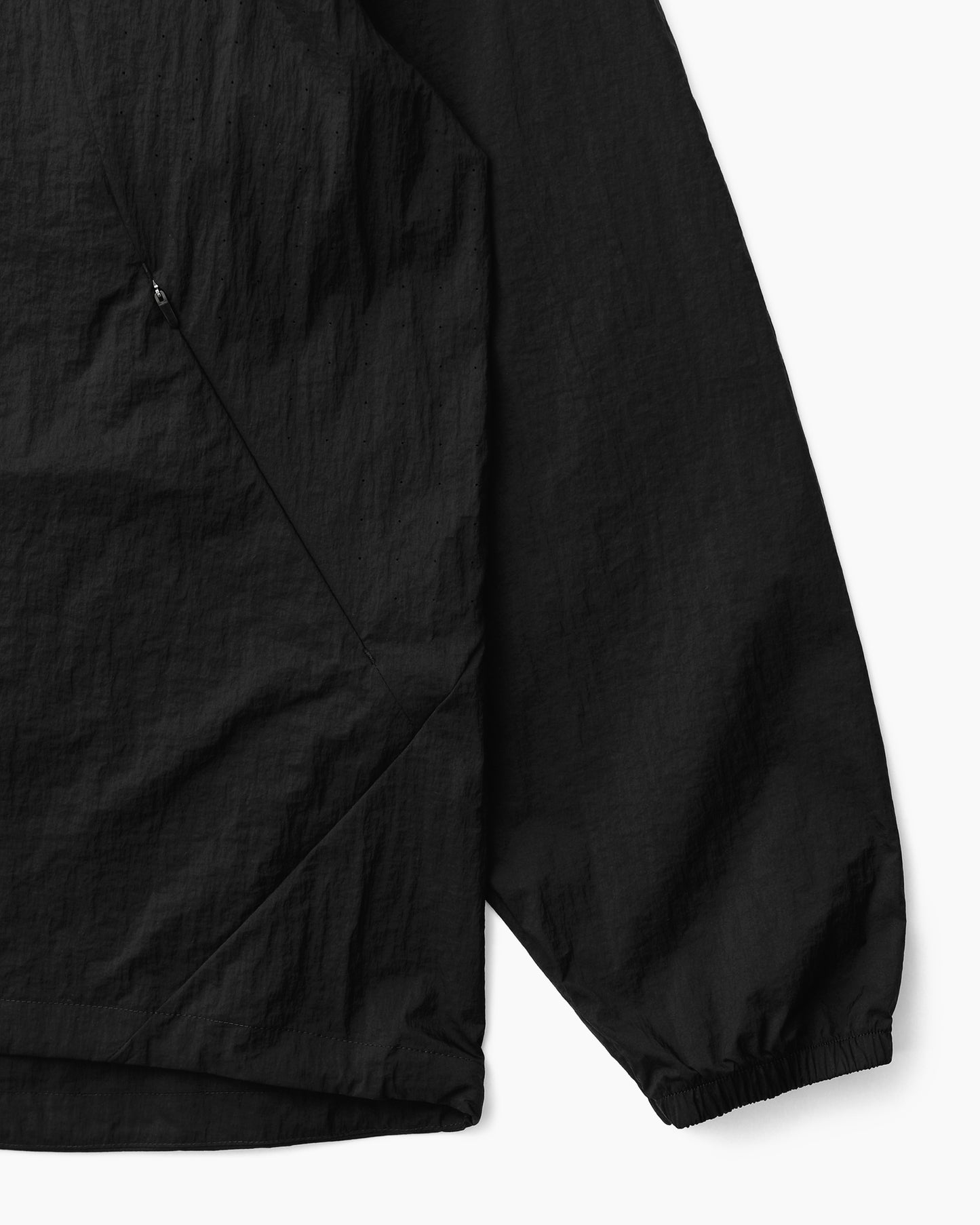 Sheer Nylon Wind Jacket Black