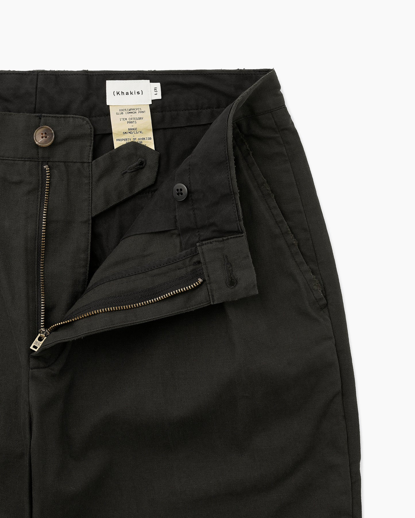 Slub Common Pant Faded Black