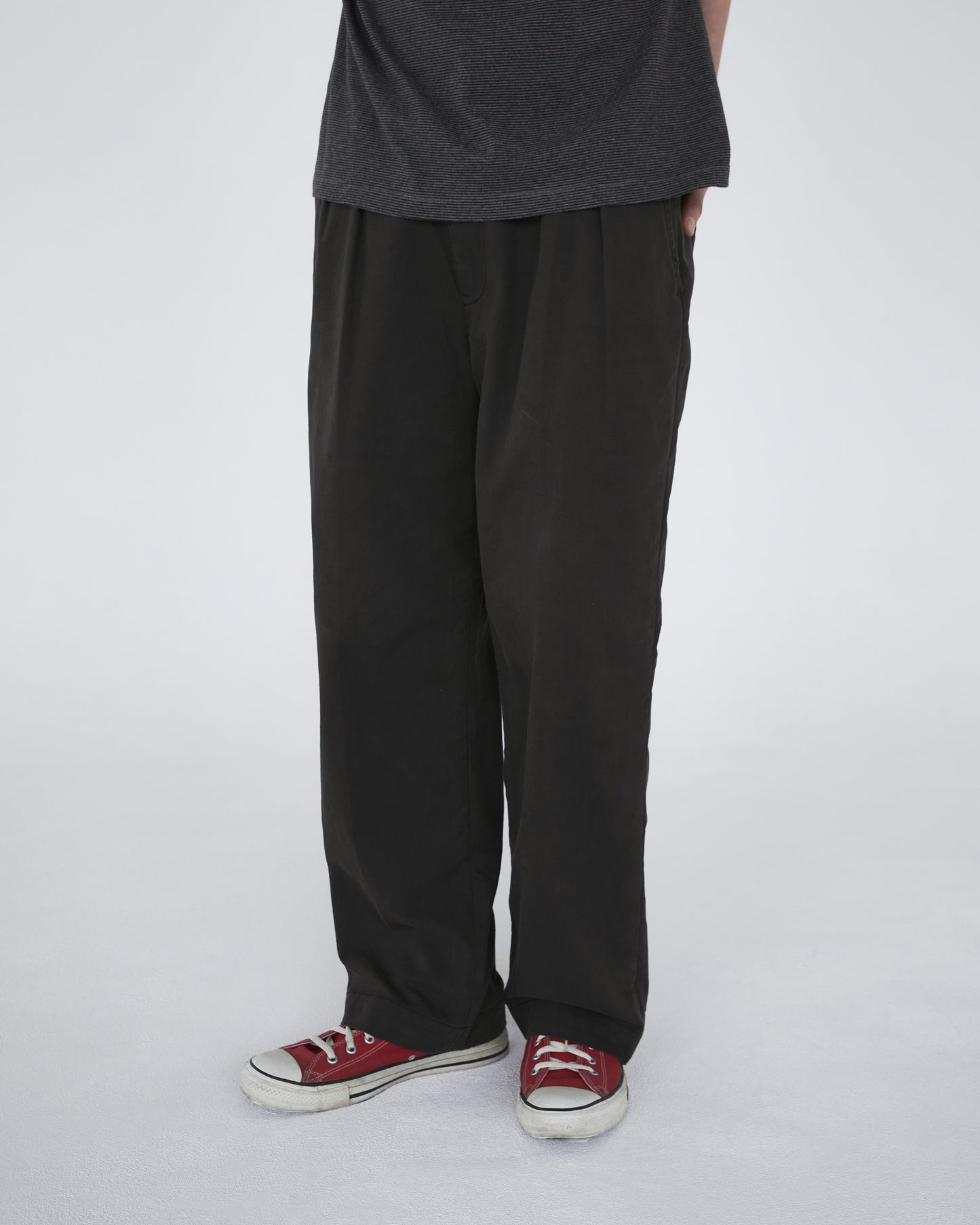 Slub Common Pant Faded Black