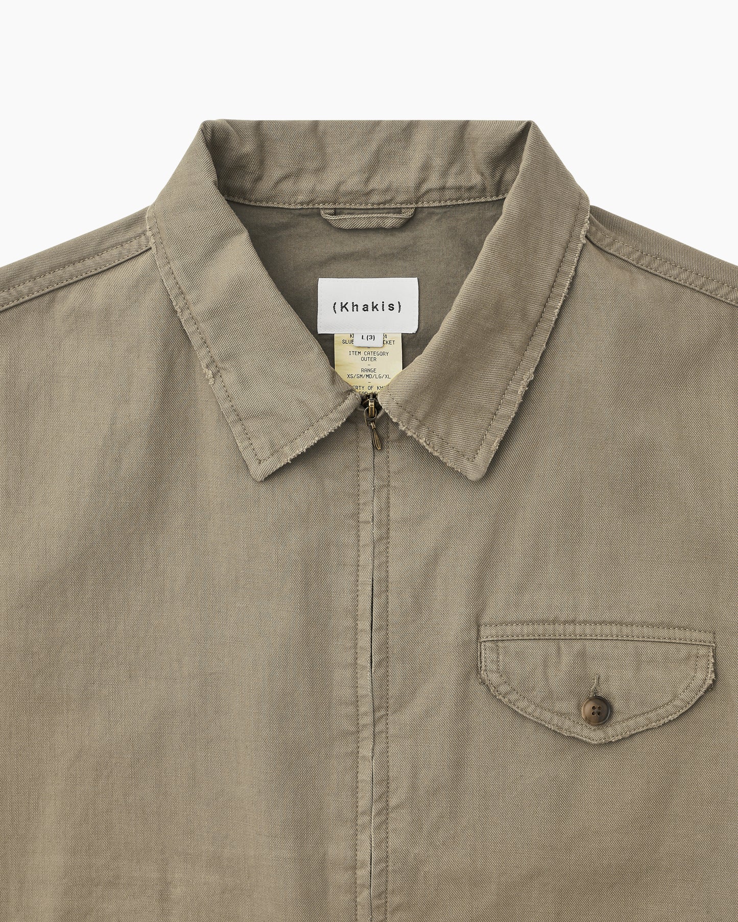 Slub Swing Jacket Covert Grey