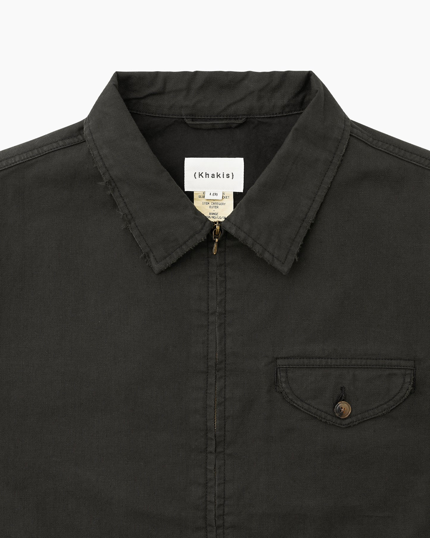 Slub Swing Jacket Faded Black