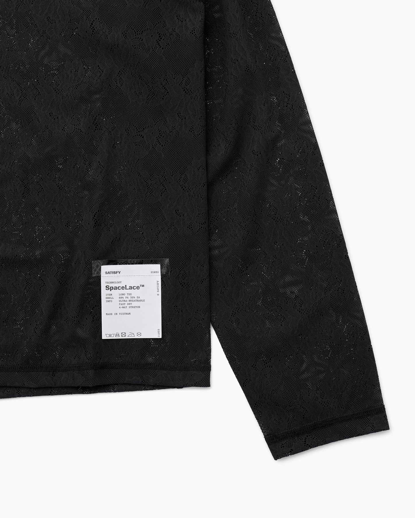 Space-Lace™ Long Tee W Black