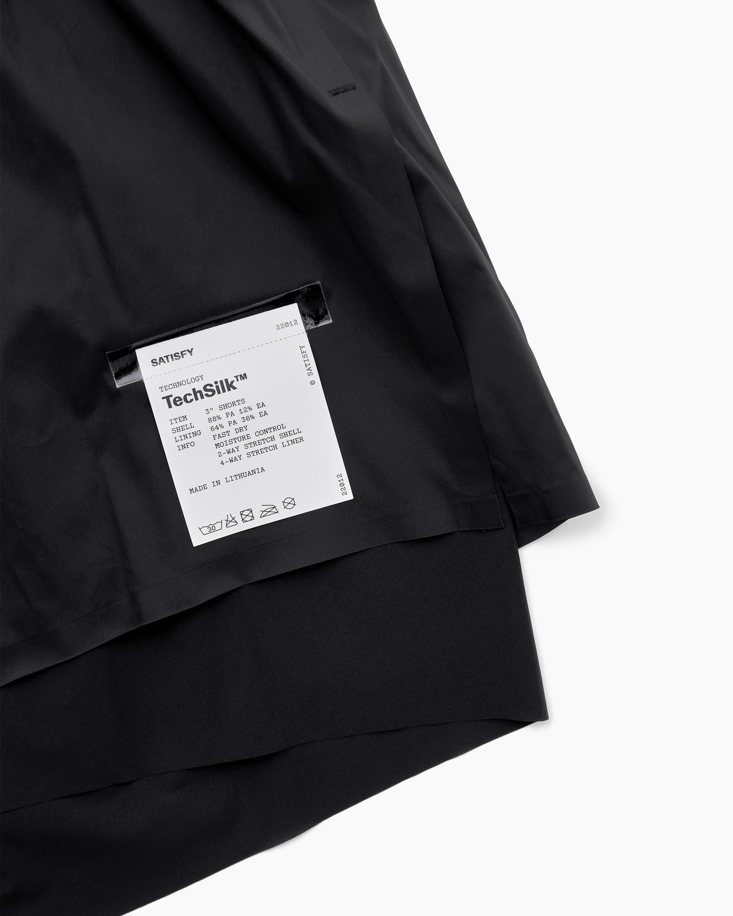 TechSilk™ 3" Shorts W Black