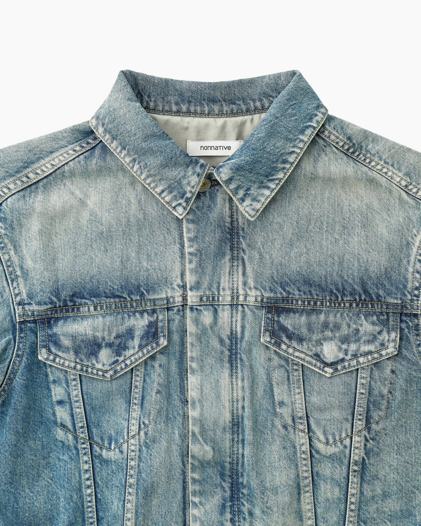 Trucker Blouson Cotton 11.5oz Denim VW Light With Windstopper® Indigo