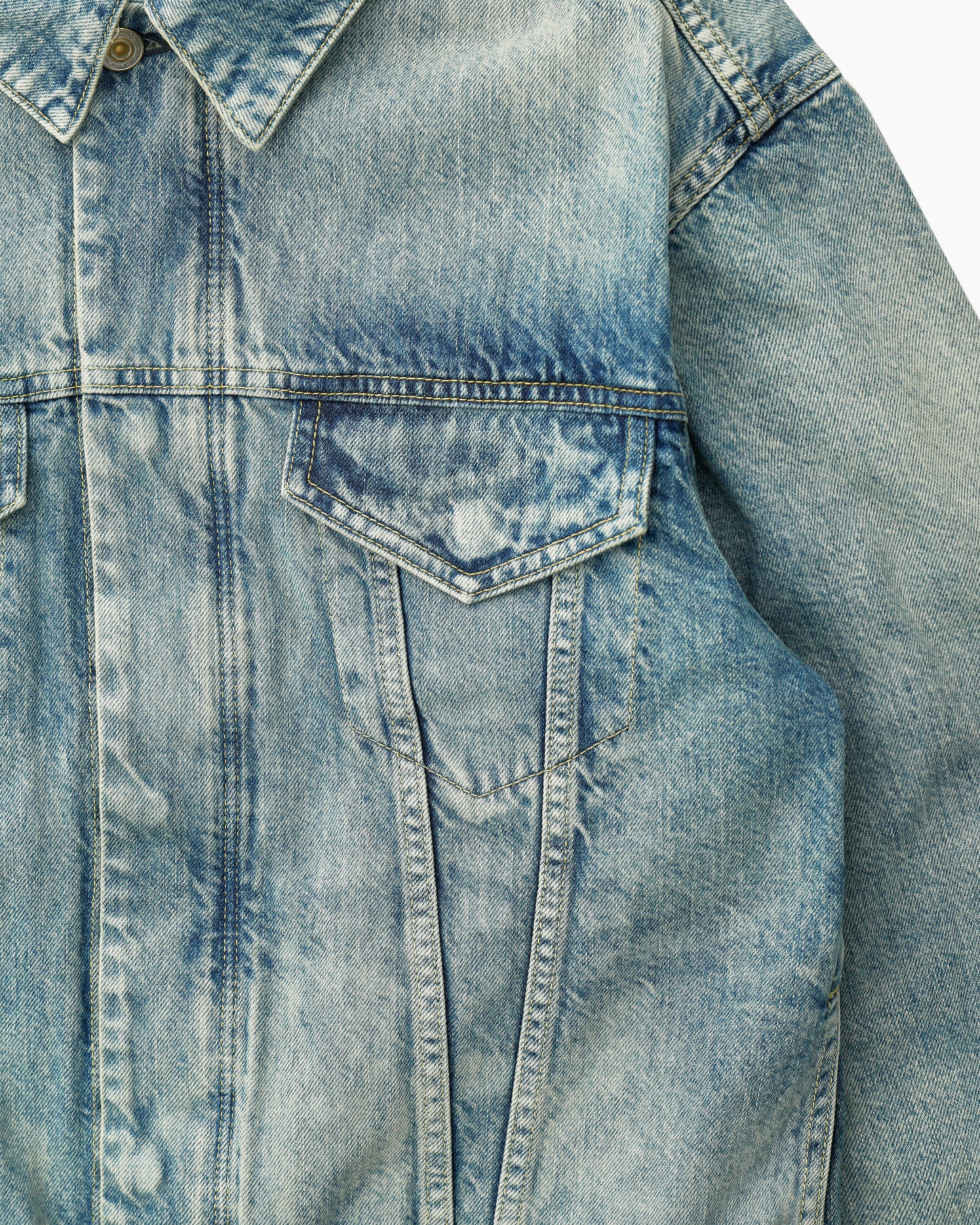 Trucker Blouson Cotton 11.5oz Denim VW Light With Windstopper® Indigo