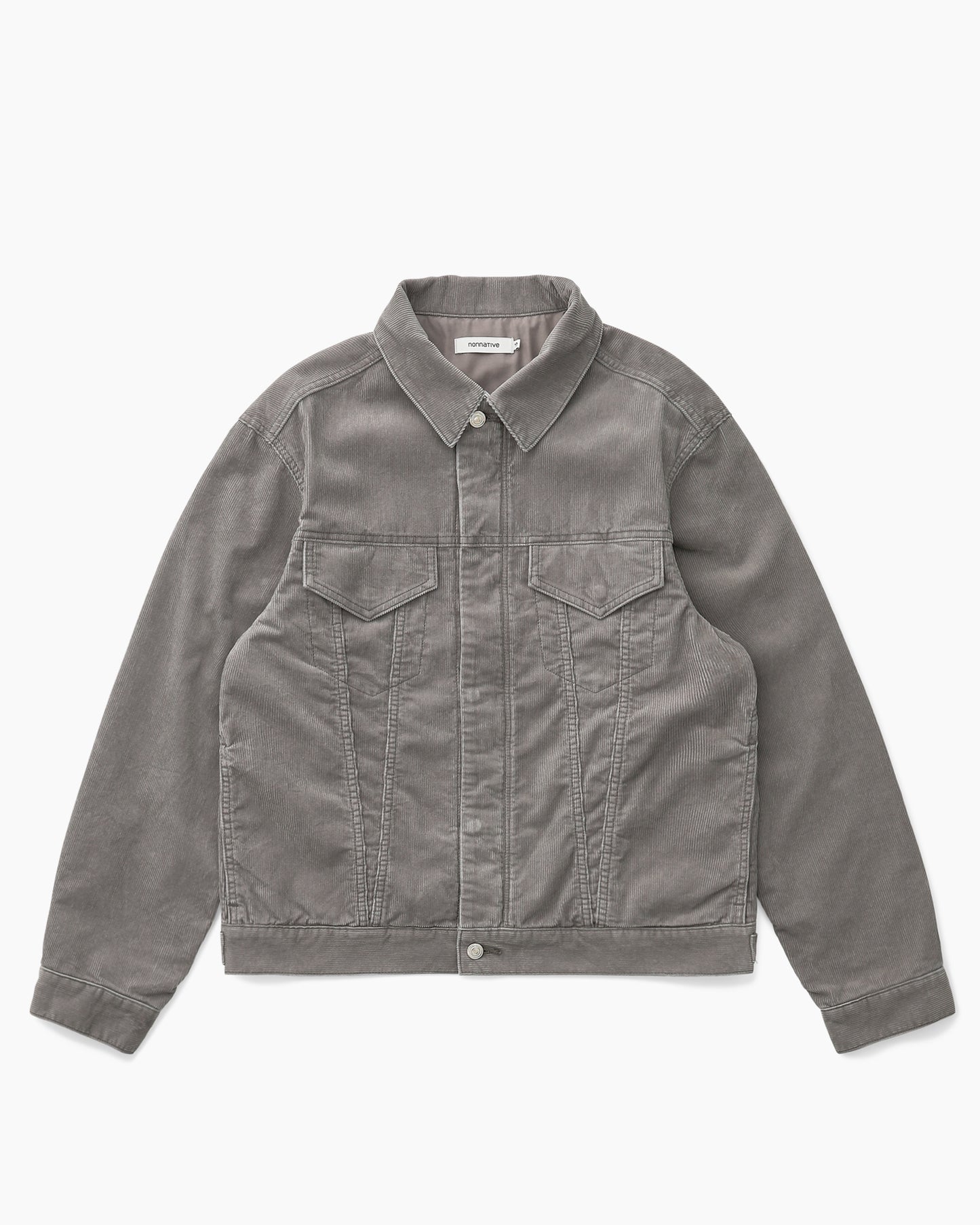 Trucker Blouson Cotton Cord Sulfur Dye With Windstopper® Gray