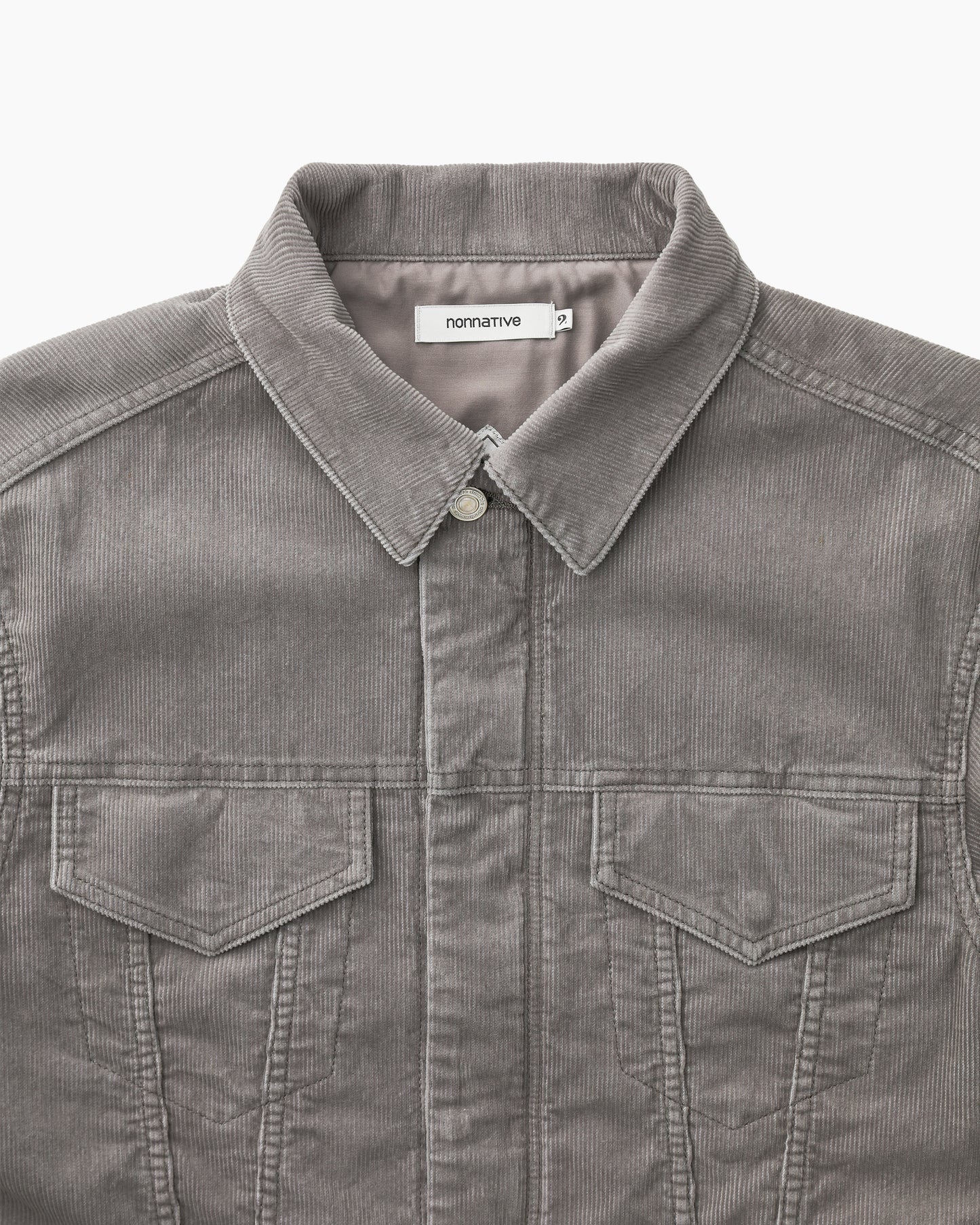 Trucker Blouson Cotton Cord Sulfur Dye With Windstopper® Gray