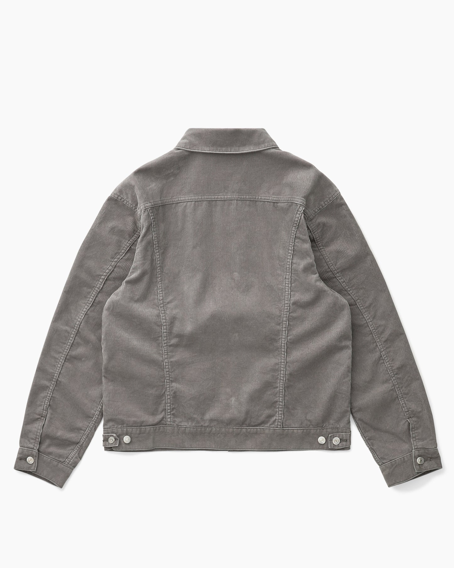 Trucker Blouson Cotton Cord Sulfur Dye With Windstopper® Gray