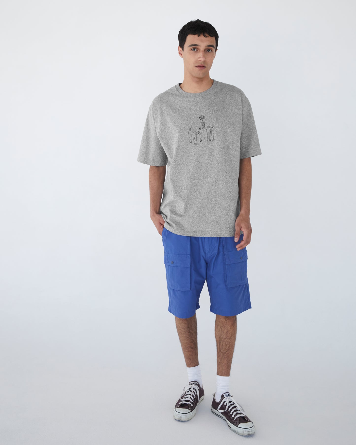 T.W Paris S/S Tee Grey