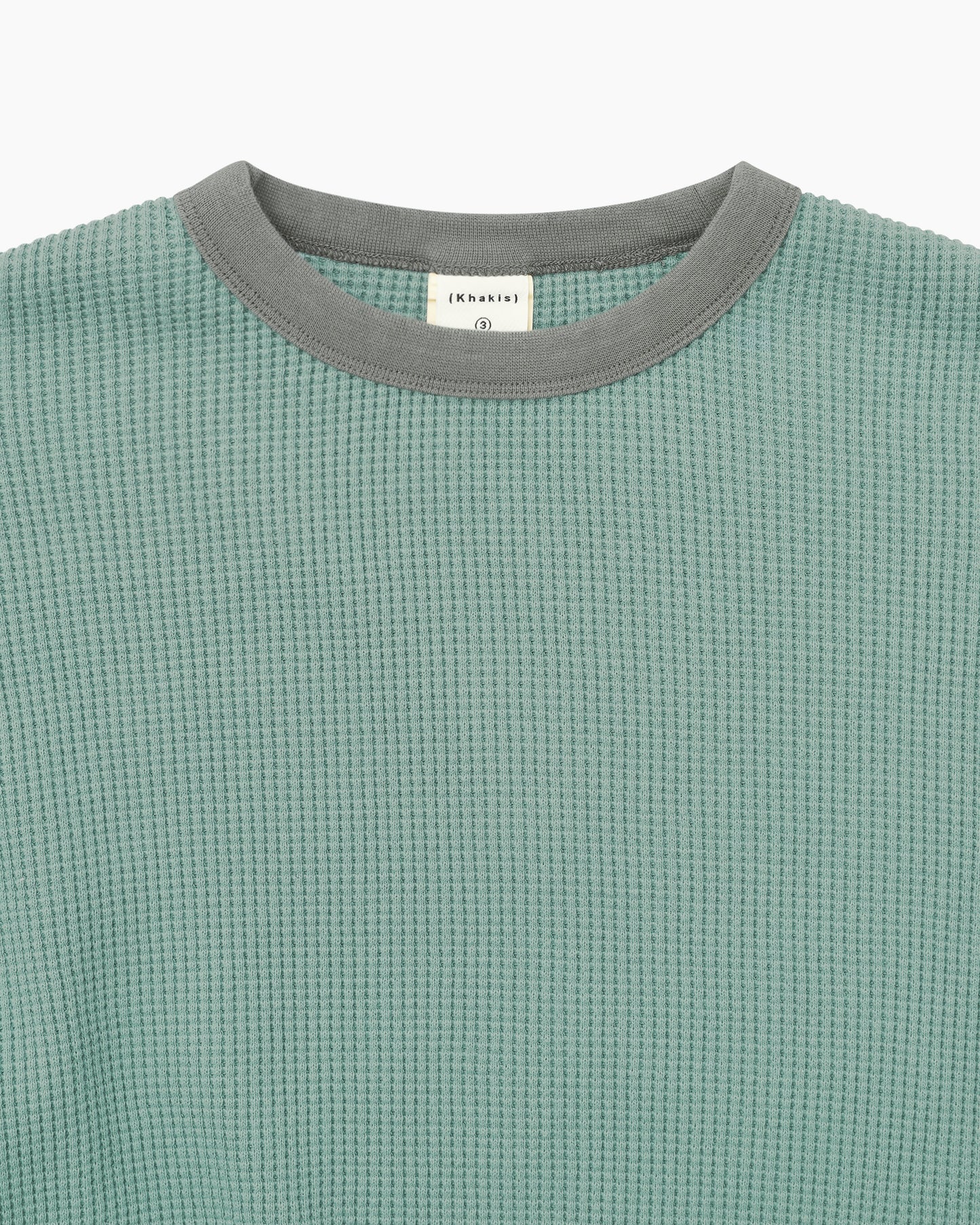 Waffle Crewneck Dusty Teal