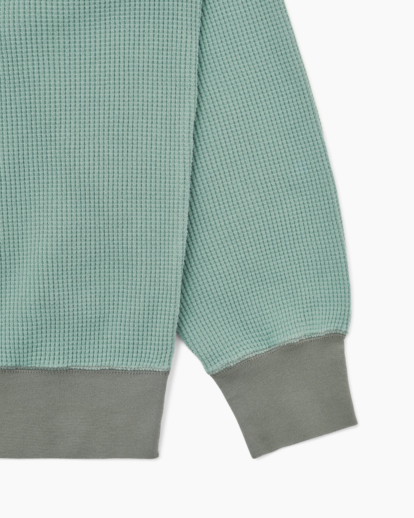 Waffle Crewneck Dusty Teal