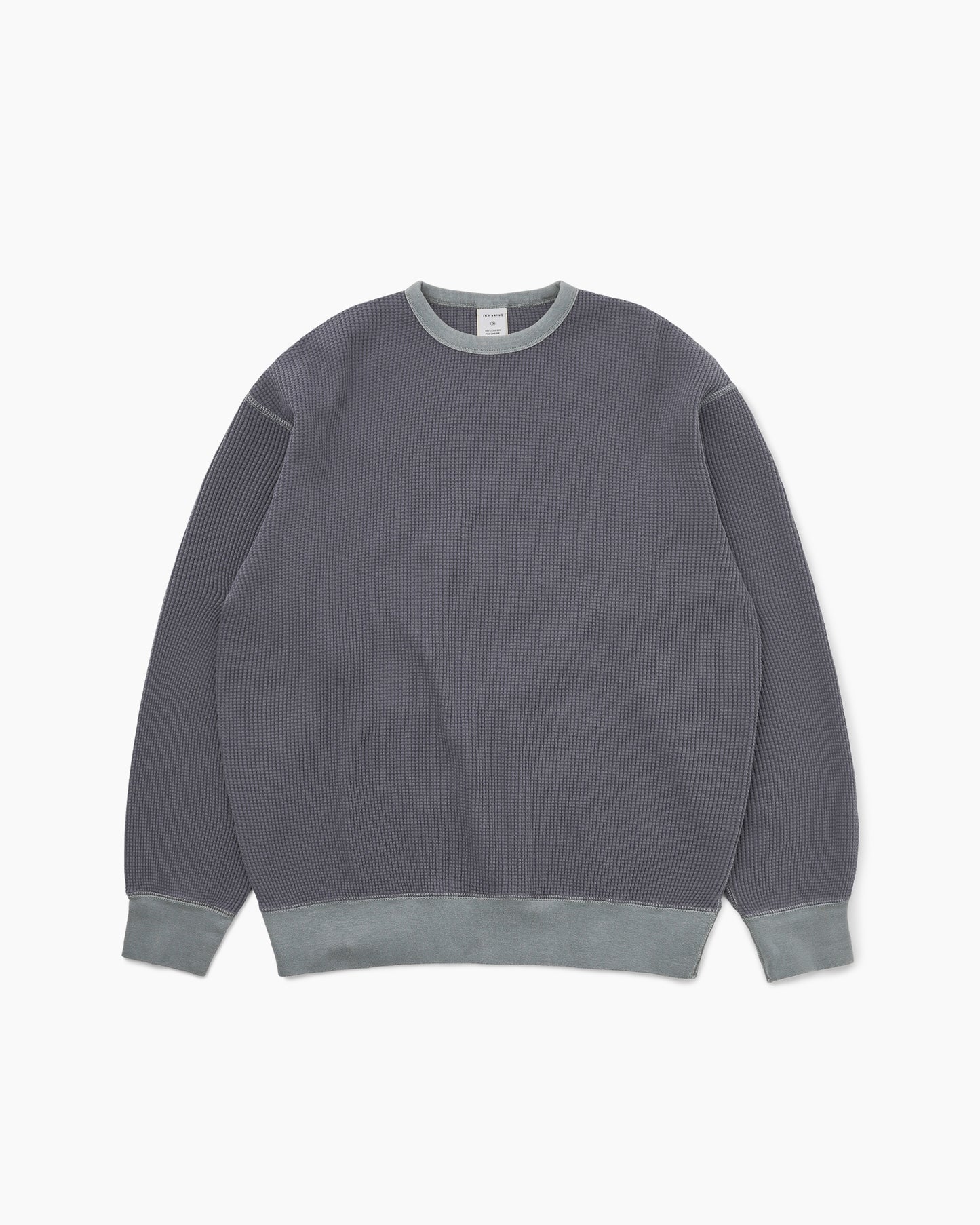 Waffle Crewneck Faded Black