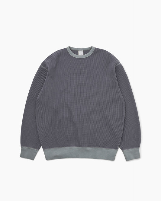 Waffle Crewneck Faded Black