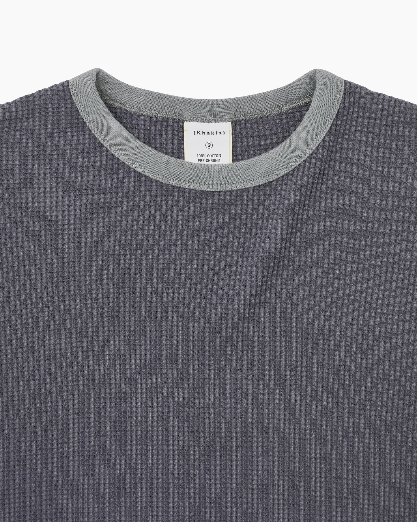 Waffle Crewneck Faded Black