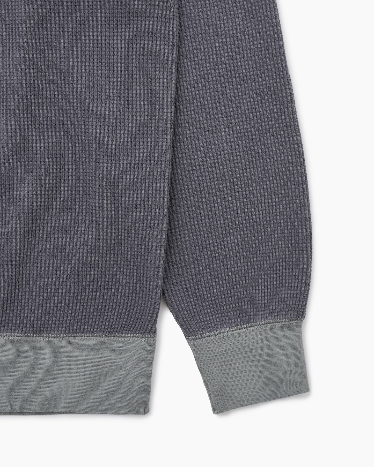Waffle Crewneck Faded Black