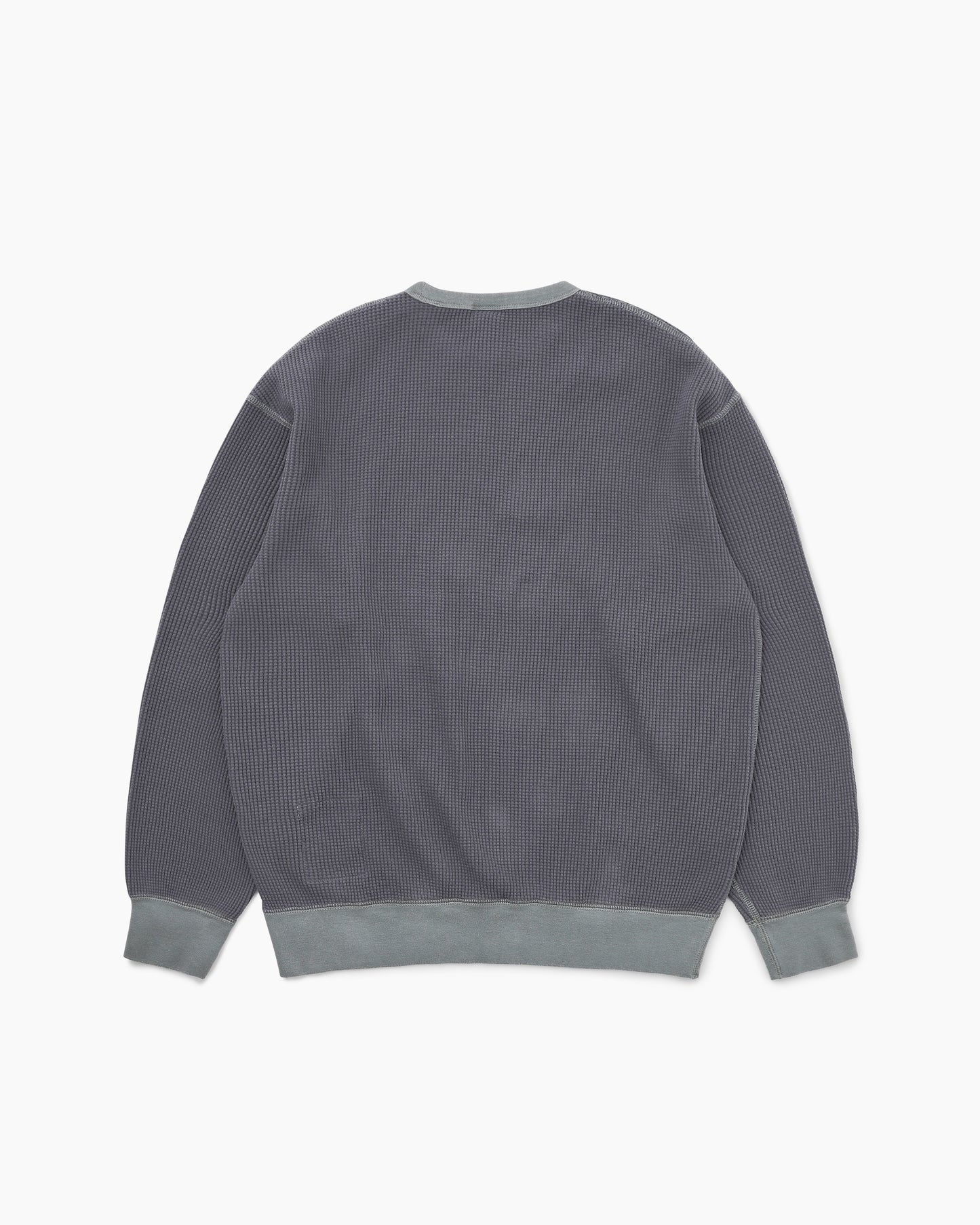Waffle Crewneck Faded Black