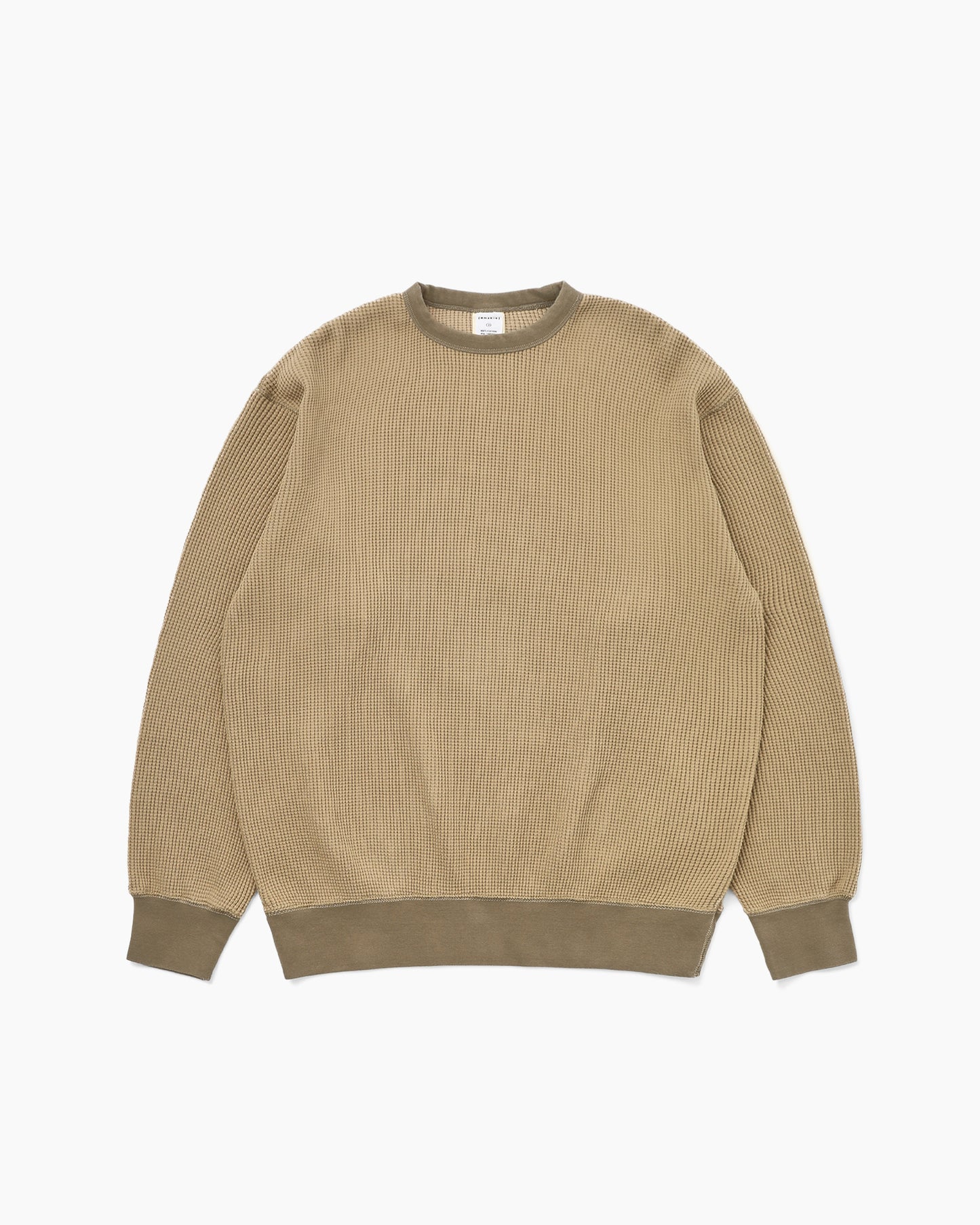 Waffle Crewneck Tan