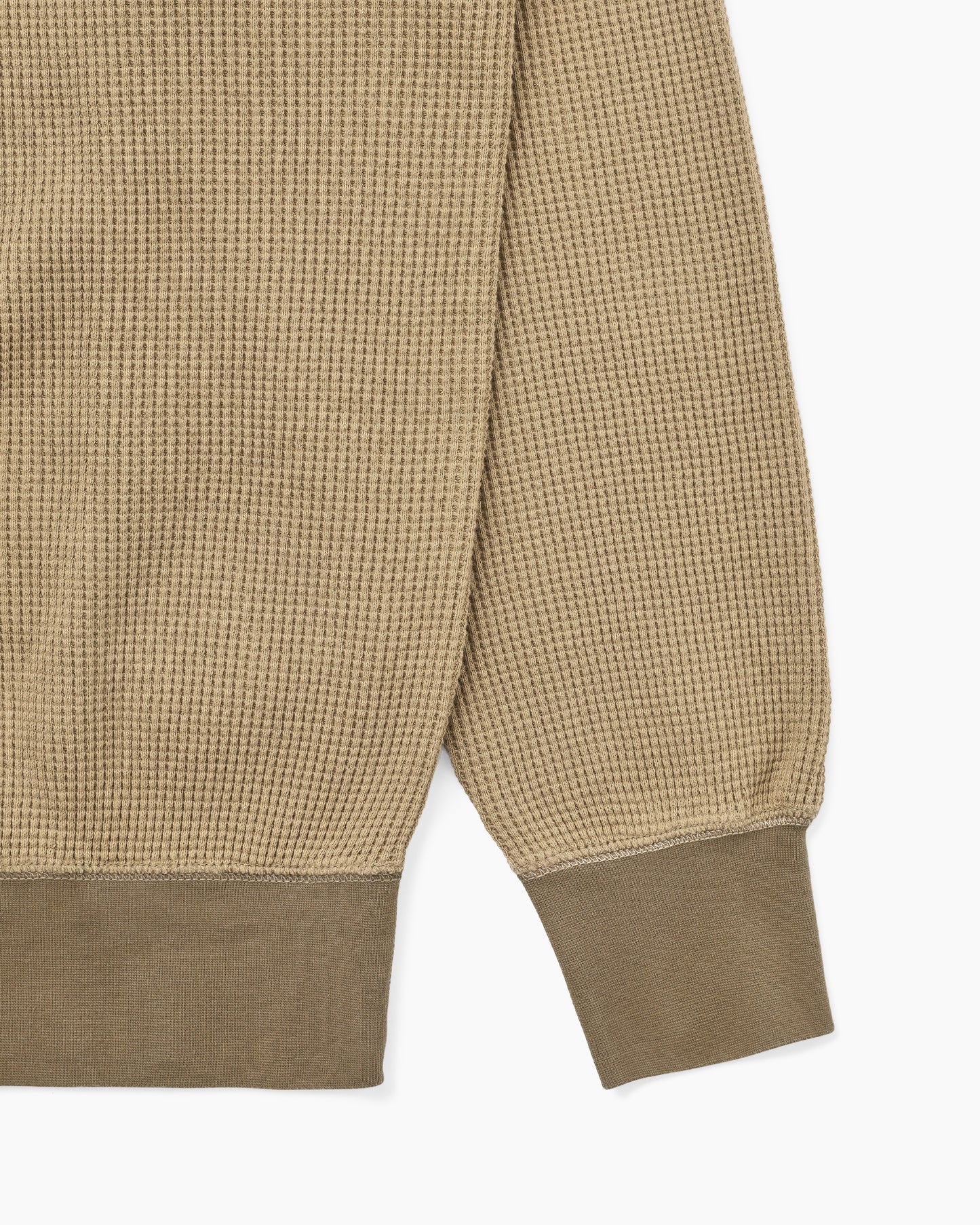Waffle Crewneck Tan