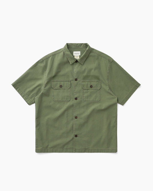Washed Field Shirt Army Green