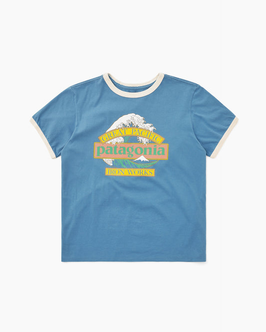W's Great Waves Ringer Tee Shore Blue