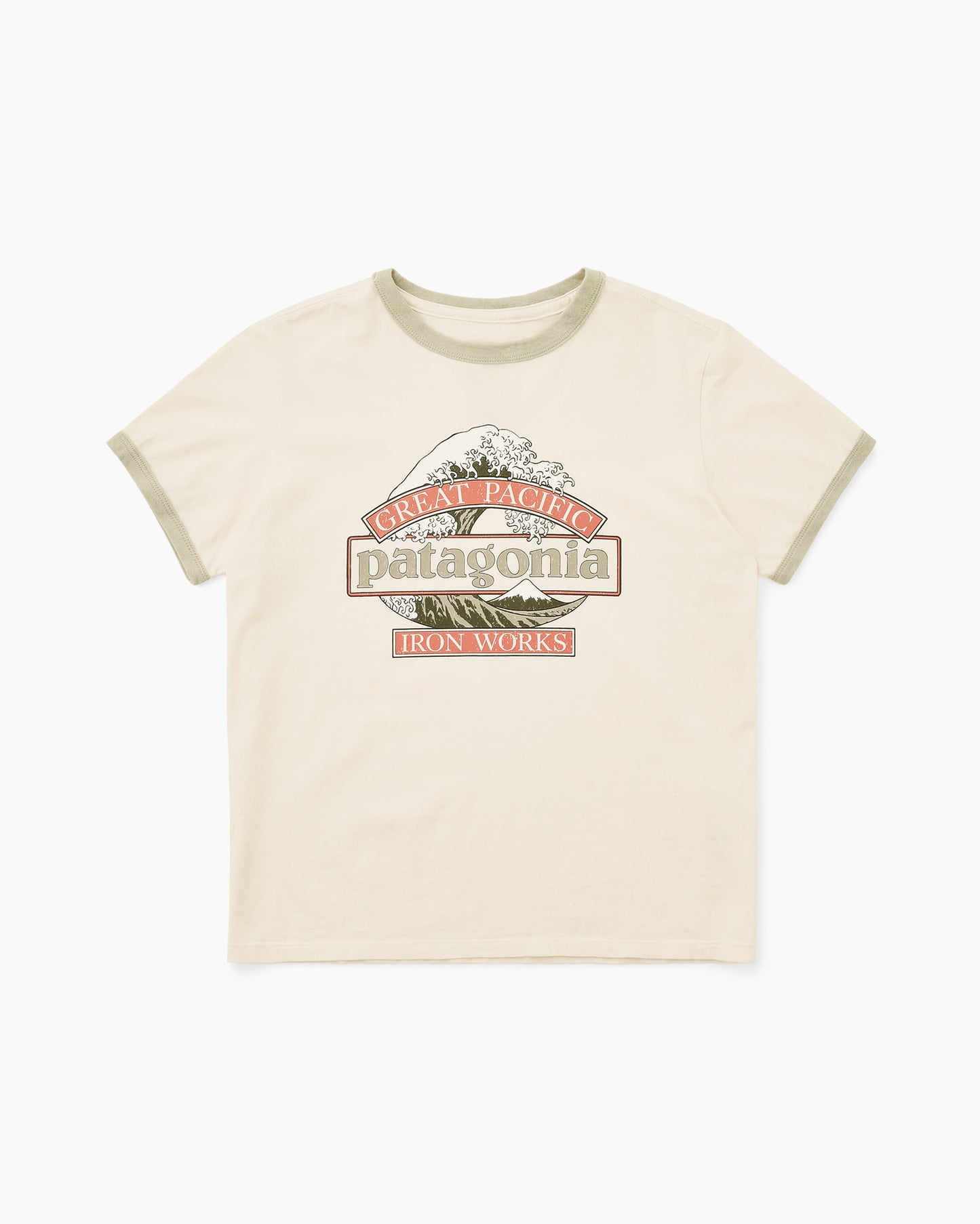 W's Great Waves Ringer Tee Undyed Natural
