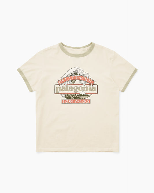 W's Great Waves Ringer Tee Undyed Natural